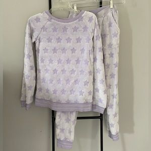 Super Soft Purple Pajama set with stars